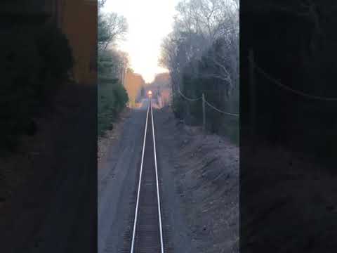 MBTA gp40mc 1117 under bridge