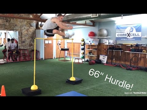 5'8" Andy "SKIGH" Lloyd Jumps Over 66" Hurdle!