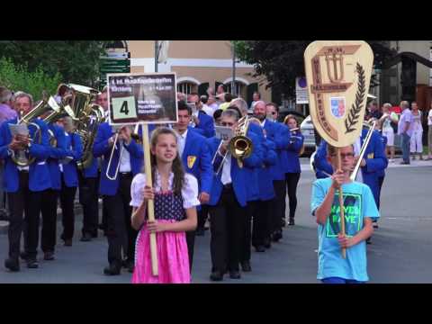 4. Int. Musikkapellentreffen in Kirchberg Tirol 2017 - Einzug zum Festzelt bei der arena365