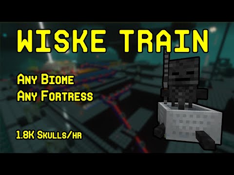 Wiske Train | Wither Skeleton Farm | Vanilla 1800 skulls/hr