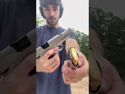 45 is no joke 😳 Gods Caliber🇺🇸 #45acp #1911 #pistol #gunrange