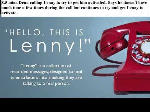 8 5 mins Dean vs Lenny  Dean says he doesn't have much time