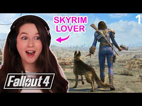 Playing my FIRST Fallout game! I LOVE IT ALREADY | Fallout 4 Playthrough Part 1