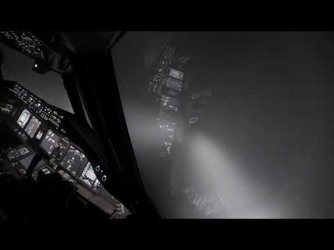 GoPro 6: Hamburg EDDH approach and breaking out at minimums