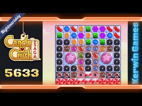 Candy Crush Saga Level 5633 - Nightmarishly Hard Level - No Boosters