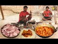 How Village Boy Cooking Chicken Curry In Bihari Style Traditional Chicken Gravy Eating Show