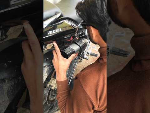 Ns 200 akrapovic exhaust with db killer💥Ns 200 modified exhaust‼️pulsar ns200 full system akrapovic