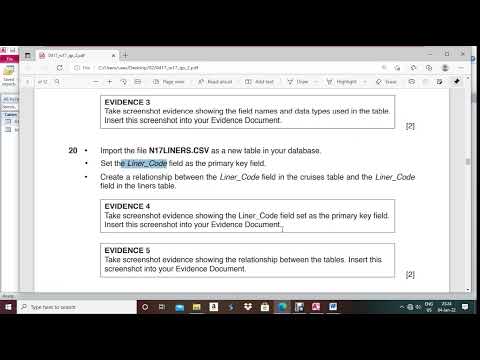 IGCSE ICT OCT NOV 2017 Database
