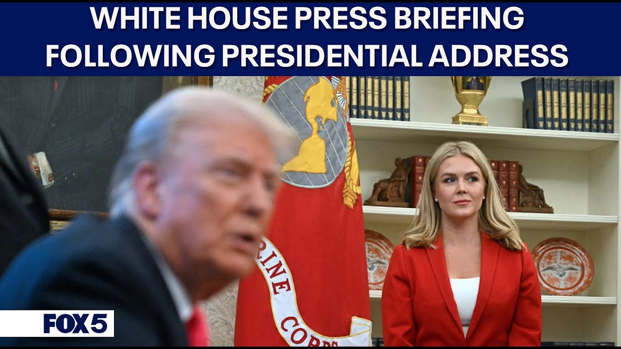 Karoline Leavitt gives White House Press Briefing after last night's Presidential Address