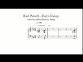Bud Powell - Fool's Fancy (1946, with Kenny Dorham) - Piano Transcription