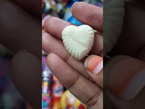 Tasty White Milky Heart Chocolate #Shorts #Chocoshorts #Candyshorts