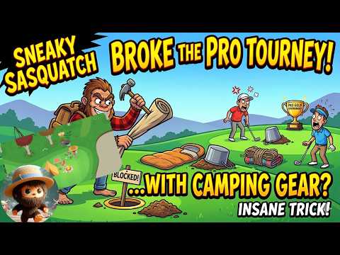 Sneaky Sasquatch: How to Win the Pro Golf Tournament EASILY (Camping Trick)