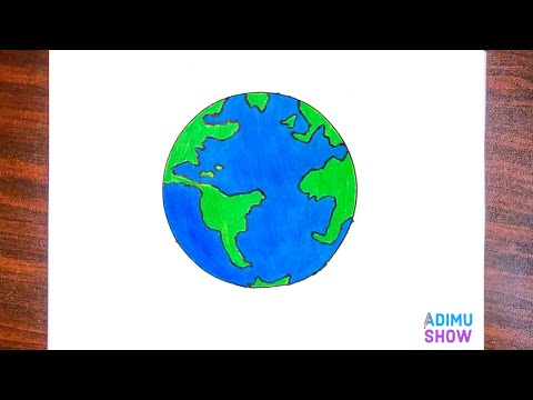 How To Draw Earth | simple & easy