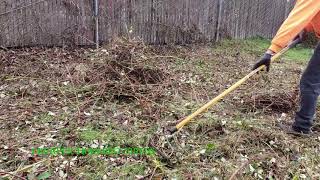 Quick & Easy Method to Clean up Thorny Yard Debri, Grass & Leaf Piles