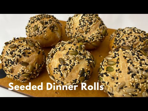 Seeded Dinner Rolls | Soft and Fluffy