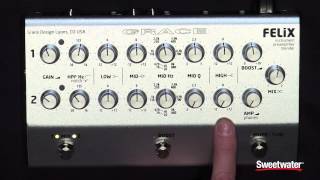 Video thumbnail for Grace Design Felix Instrument Preamp/Blender Pedal Demo by Sweetwater by Sweetwater