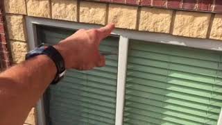 How to remove a window screen from the outside.