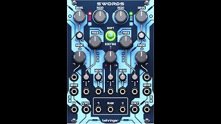 Video thumbnail for Swords Dual Filter by Behringer  - the basics by O.Z. Hall