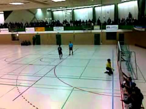 Hallenmeisterschaften der Kreisliga C in Wesel Elfmeterschiessen Weseler Zebras-PSV Wesel