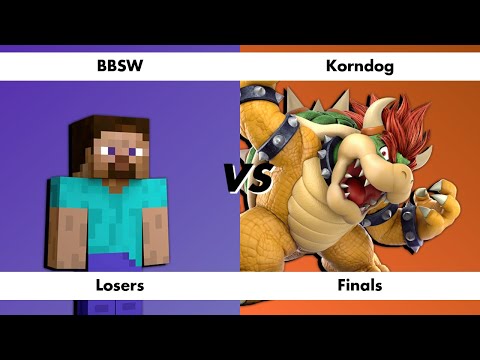 SSBU Just Playing the Game 25! Loser's Finals: BBSW (Steve) vs Korndog (DDD, Bowser)