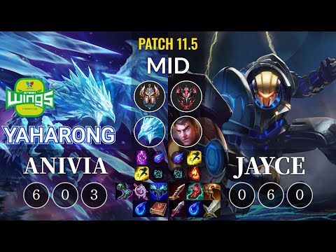 JAG Yaharong Anivia vs Jayce Mid - KR Patch 11.5