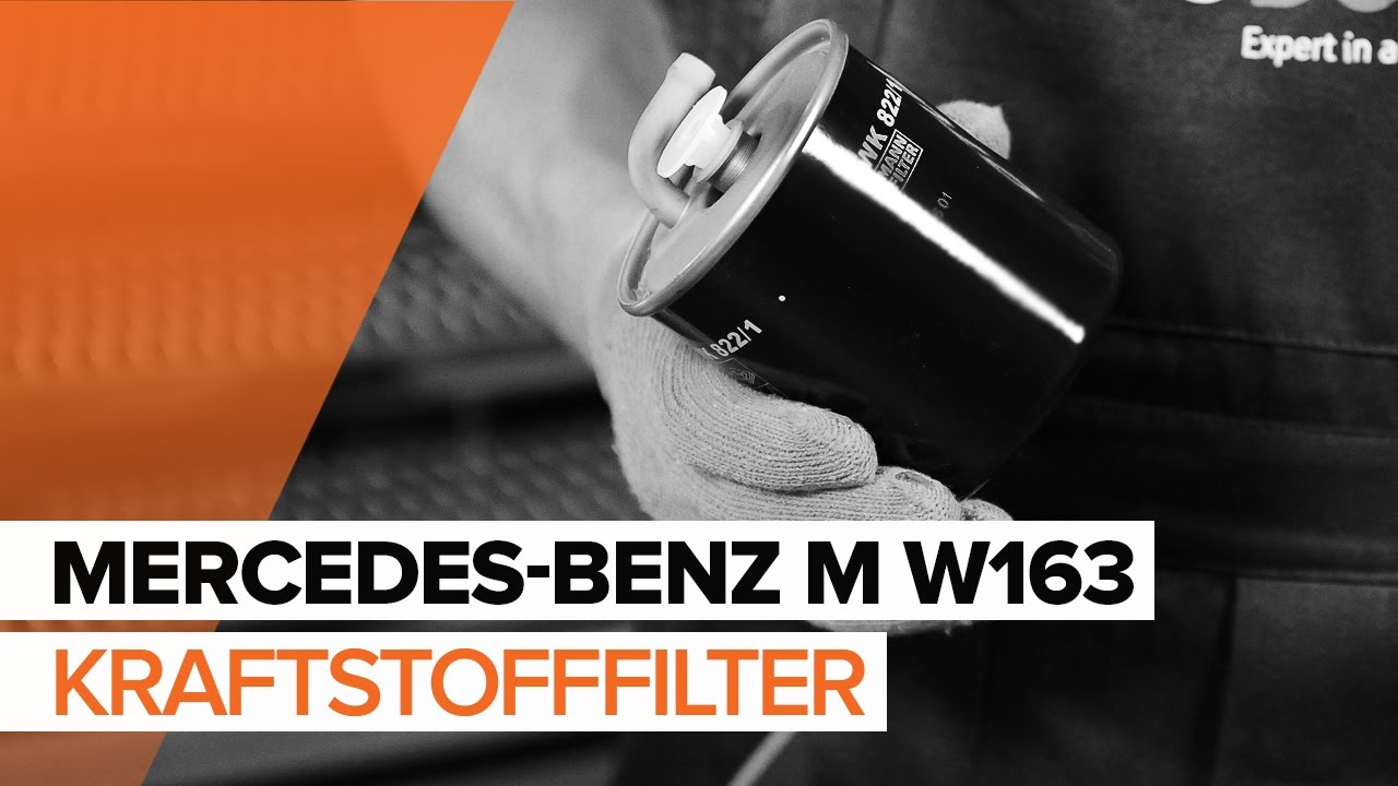 Kraftstofffilter selber wechseln: Mercedes ML W163 - Austauschanleitung