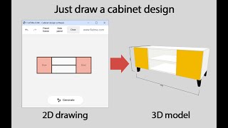 Just draw a cabinet design