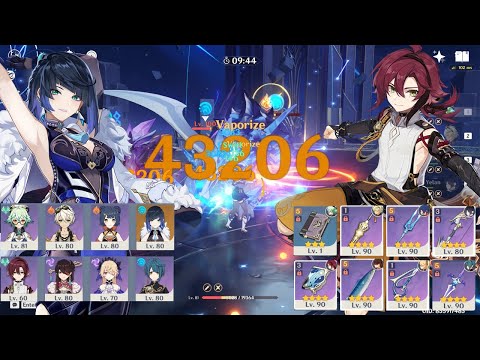 3.0 Abyss - F2P Yelan National & Heizou Taser Destroy Spiral Abyss Floor 12-9 Stars - Genshin Impact