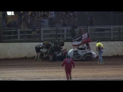Paul Swindells Rollover - Fraser Shores Maryborough Speedway - 24/11/2018