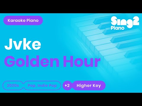 JVKE - golden hour (Higher Key) Karaoke Piano