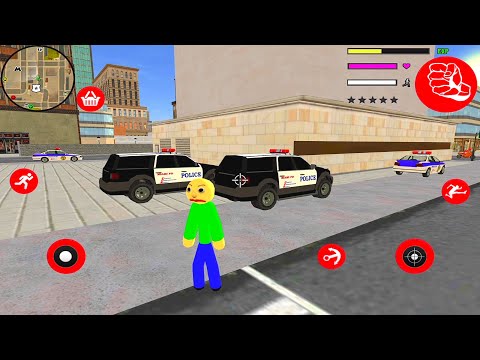 All Police Car In Baldi Stickman Rope Hero Vice Town City 2025