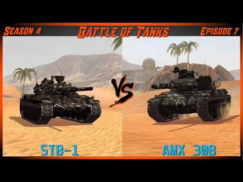 WOTB Battle of Tanks S4-7: AMX 30B vs STB-1 (Who is The Better Tier 10 Medium?)