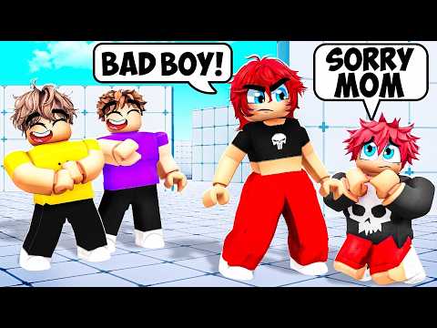 My Bully was being TOXIC, so I Invited his MOM in Roblox Rivals