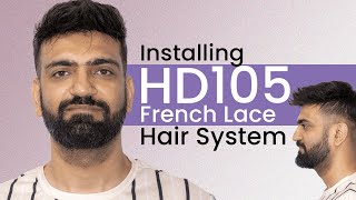 HD105 French Lace Hair System | Glue &amp; Tape Installation