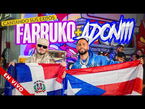 FARRUKO CANTANDO 🎤 EN VIVO SUS EXITOS CON DJ ADONI / REGGAETON MIX / TRAP MIX / MERENGUE MIX 