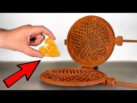 ASMR - Heart Waffle Machine Restoration - No Talking!