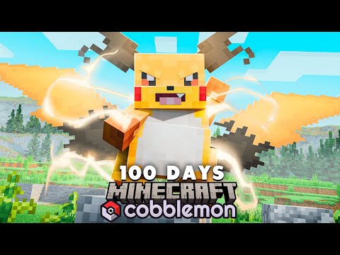 I Spent 100 Days as a MEGA TRAINER in Pokémon Minecraft Against my Rival! (Duos Cobblemon)