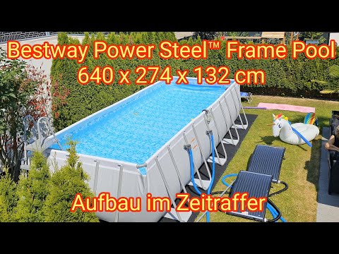Bestway Power Steel™ Frame Pool - Aufbau im Zeitraffer - 640 x 274 x 132 cm