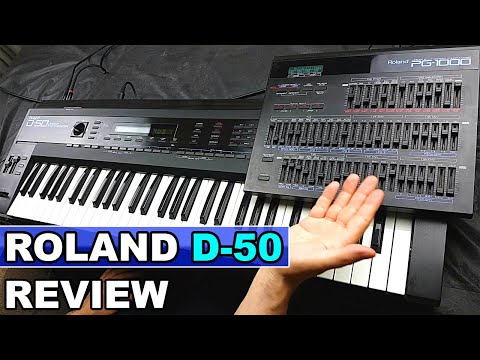 Roland D-50 61-Key Linear Synthesizer 1987 - 1992 - Black imagen 8