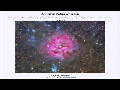 Astronomy Picture of the Day - August 19 - IC 5146: The Cocoon Nebula