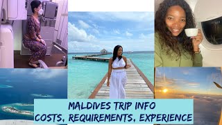 Maldives|budget trip Maldives|Travel guide|Maldives from South Africa|cost requirement|Singapore air