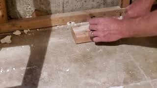 How to fasten a 2x4 to concrete.