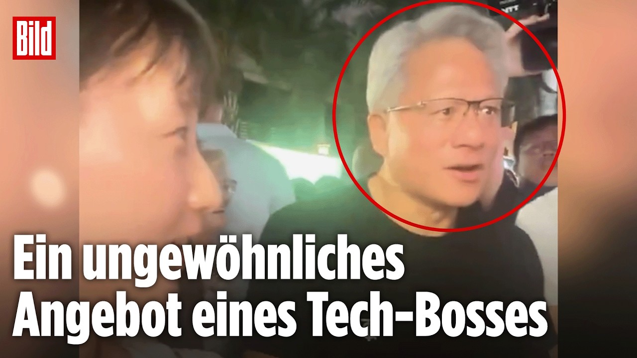 TAIWAN: Nvidia-Chef Jensen Huang drängelt sich mit dieser Masche vor ...
