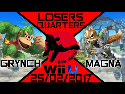 Bair Smash 10 Losers Quarters- BS//Grynch (Donkey Kong) Vs. BS//Magna (Fox) - Smash Wii U