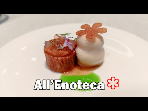 Cena al Ristorante ALL'ENOTECA di Davide PALLUDA, Una Stella Michelin ⭐