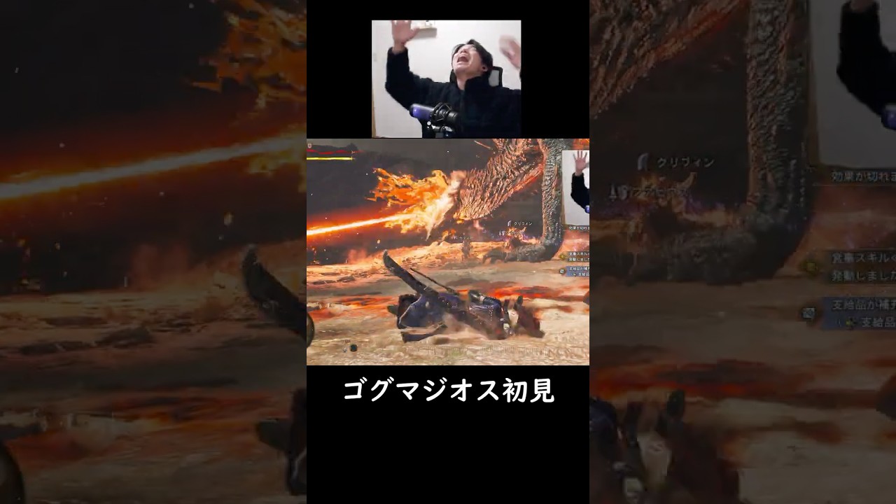 沼プレイの連続、お恥ずかしい限りです【ワイルズ】【ゴグマジオス初見】#Shorts