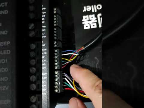 Sambungan Kabel Reader Wiegand KR101 dan Reader Wiegand WG04 @toko tekno