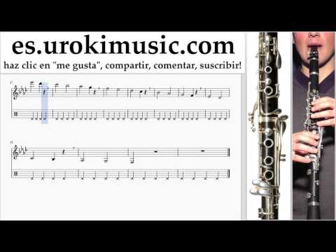 Tutorial de Clarinete Michael Jackson - Beat It Clases Notas Parte#1 um-i927