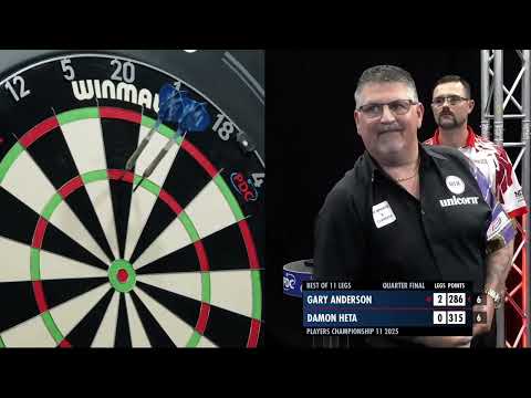 110 AVERAGE | Gary Anderson vs Damon Heta | Players Championship 11 2025 🎯