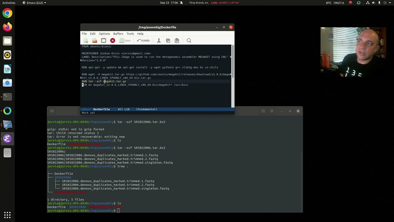 Wrapping a bioinformatics tool in Docker - example with metagenomic assembly tool megahit